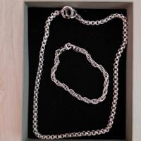 Bracciale e collana da uomo S'Agapò