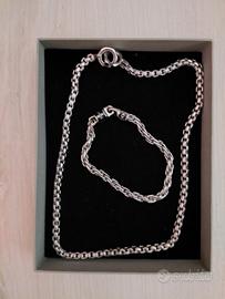 Bracciale e collana da uomo S'Agapò