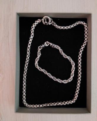 Bracciale e collana da uomo S'Agapò