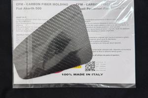 Adesivi carbon fari posteriori abarth