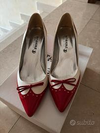 Décolleté bianche e rosse