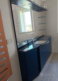 Mobile blu da bagno