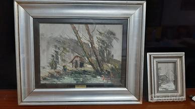 quadro dipinto a mano firmato M. Argento