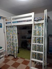 Letto a soppalco ikea una piazza e  mezza