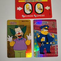 tre carte dei Simpson Kristy, Winchester e Homer