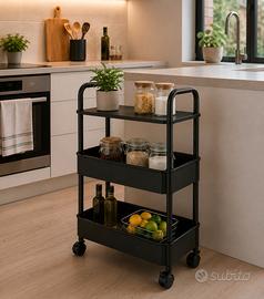 carrello con ruote metallo