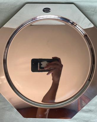 Vassoio vintage Calderoni F.lli acciaio inox