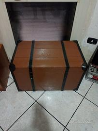 Baule Legno porta oggetti misure 70x65x50