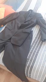 Vestito completo uomo nuovo taglia 46 grigio scuro