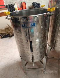 Fermentatore Polsinelli 50 LT inox con treppiede 