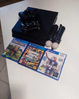 PlayStation 4 slim + accessori + GTA + MINECRAFT +