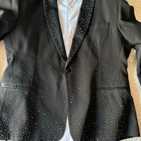 Abito da cerimonia uomo nero con strass