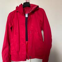 Giacca impermeabile fucsia