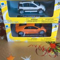 Modellini 1:43 Smart fortwo Fiat Panda Lamborghini