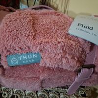 Plaid THUN 120x160 cm color rosa, nuovo