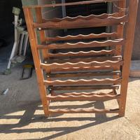 Porta bottiglie in legno