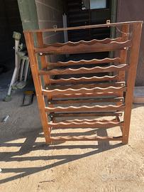 Porta bottiglie in legno