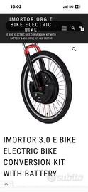 Kit ebike elettrificazione bici, bici elettrica,