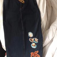 Gonna jeans con cintura Rocco barocco
