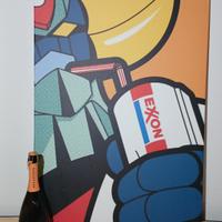 tela quadro popart stampa digitale 90x60 cm