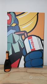 tela quadro popart stampa digitale 90x60 cm