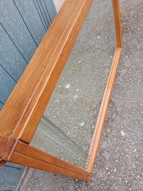 specchiera in legno massello di castagno 