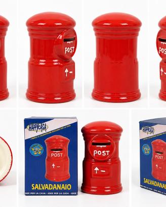 Lotto 6 salvadanai cassetta postale in ceramica