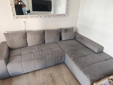 divano angolare letto e contenitore