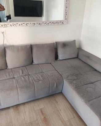 divano angolare letto e contenitore