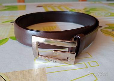 Cintura Gucci Fibbia G Rettangolare 34-85