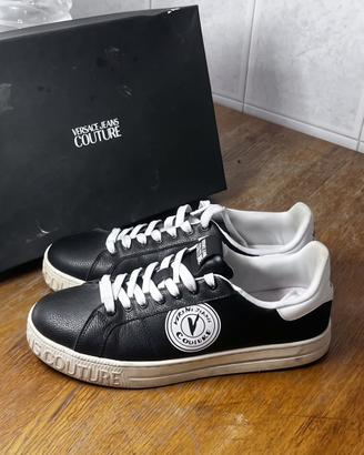 Smeakers versace counture nere e bianche