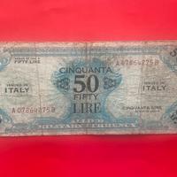 50 lire AM Occupazione americana in Sicilia 1943