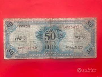 50 lire AM Occupazione americana in Sicilia 1943