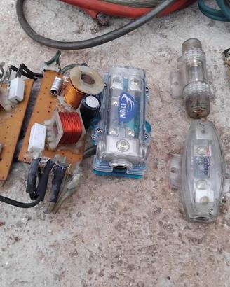 IMPIANTO CA AUDIO FILTRI FUSIBILI CAVI RCA