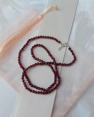 Collana Granato Naturale 
