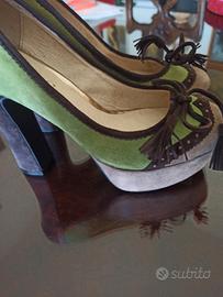 Scarpe zeppa e plateau  pelle scamosciata Hypnosi