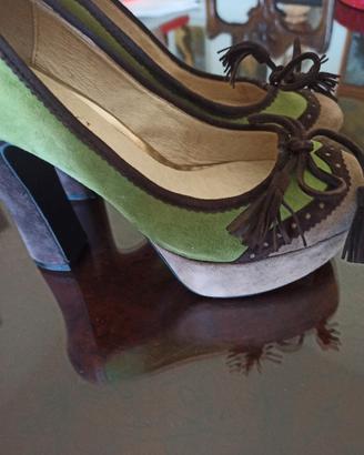 Scarpe zeppa e plateau  pelle scamosciata Hypnosi