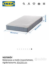 Materasso VESTERÖY 80x200