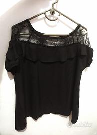 Maglia Blusa Camicetta Strega Witch Black Moon