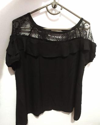 Maglia Blusa Camicetta Strega Witch Black Moon