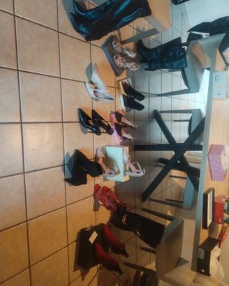 lotto in blocco di scarpe e stivali 