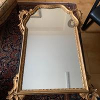 Antico specchio  cornice legno foglia oro 70x90