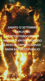 TUTTI I SABATI MERCATINO MONTEROTONDO