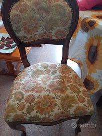 sedia in noce stile antico
