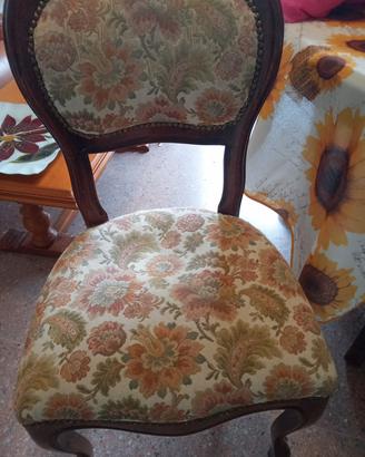 sedia in noce stile antico