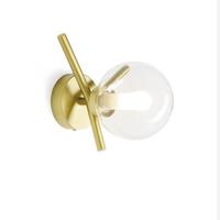Lampada da parete in vetro e oro | NUOVA!