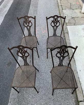 sedie spagnole da giardino in ferro