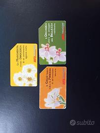 Lotto Scheda Telefonica Messaggi Floreali Margheri