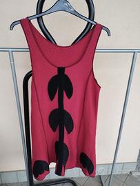 Abito Smanicato in Lana Cotta design unico tg L