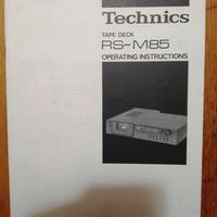 Technics manuale istruzioni RS-M85 registratore